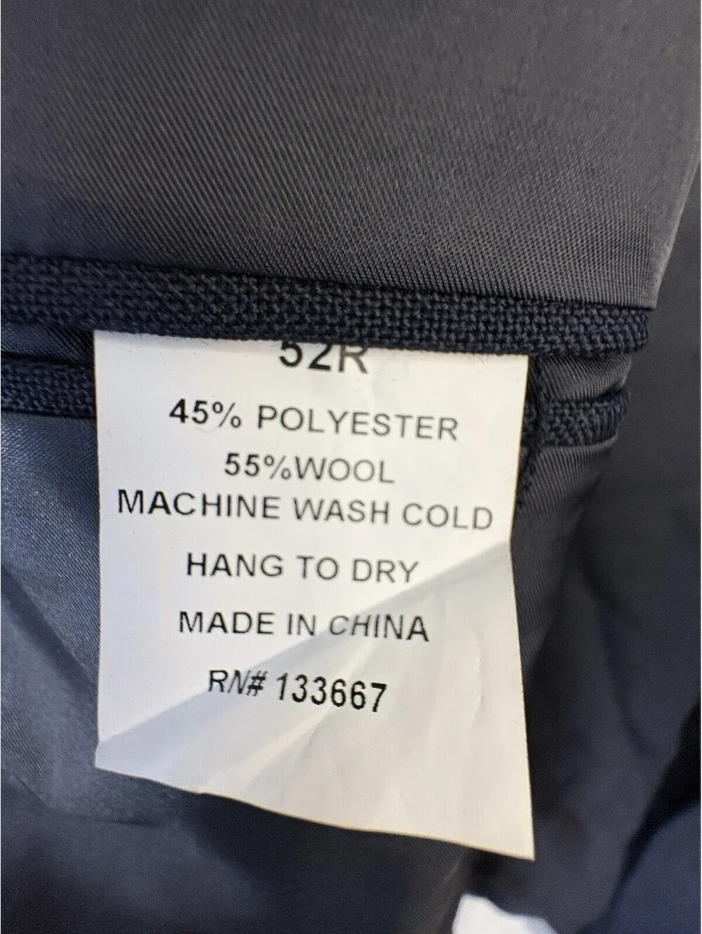 Louis Martin Navy Wool Blend Blazer Sport Coat Gold Buttons 52R NWT 2 Button